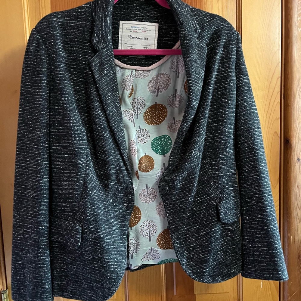 Cartonnier Black tweed Blazer